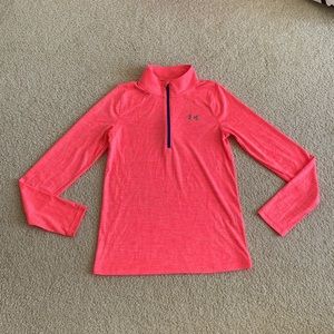 Under Armour Long Sleeves Heatgear Loose Fit Size Youth Large